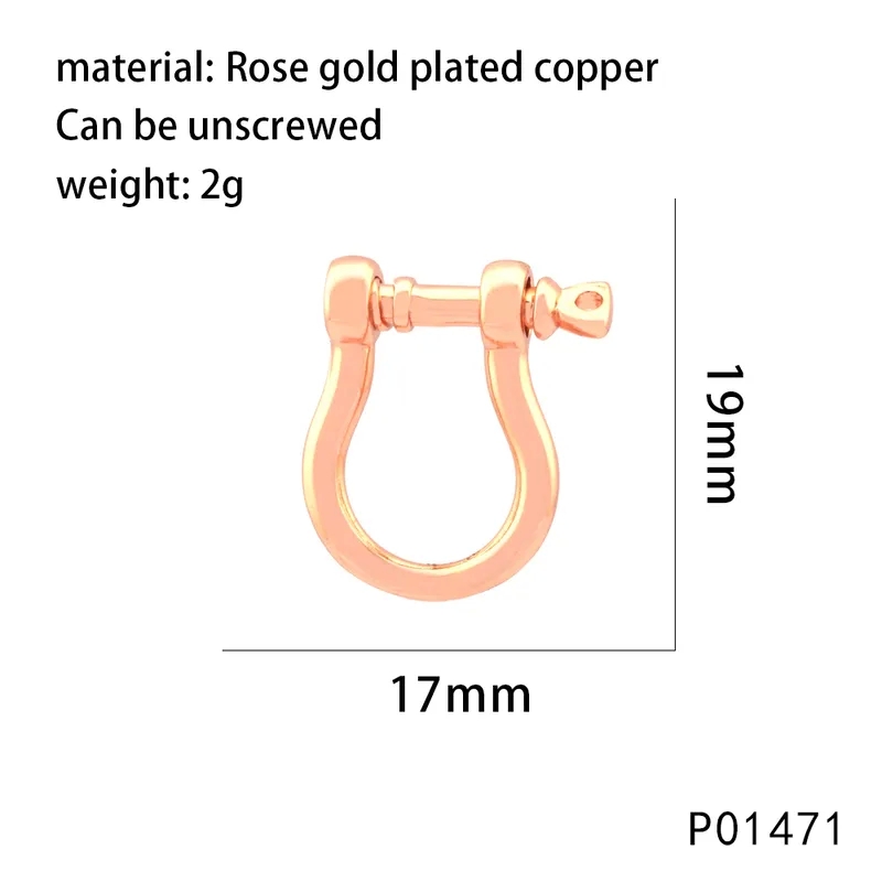 jewelry making how to make a loop Wholesale Tribal U-Shape Copper Pendant 18K Gold Plated Tarnish-Resistant Polished Jewelry Buckle - jewelry making for 8 year olds Affordable Gift jewelry making class
