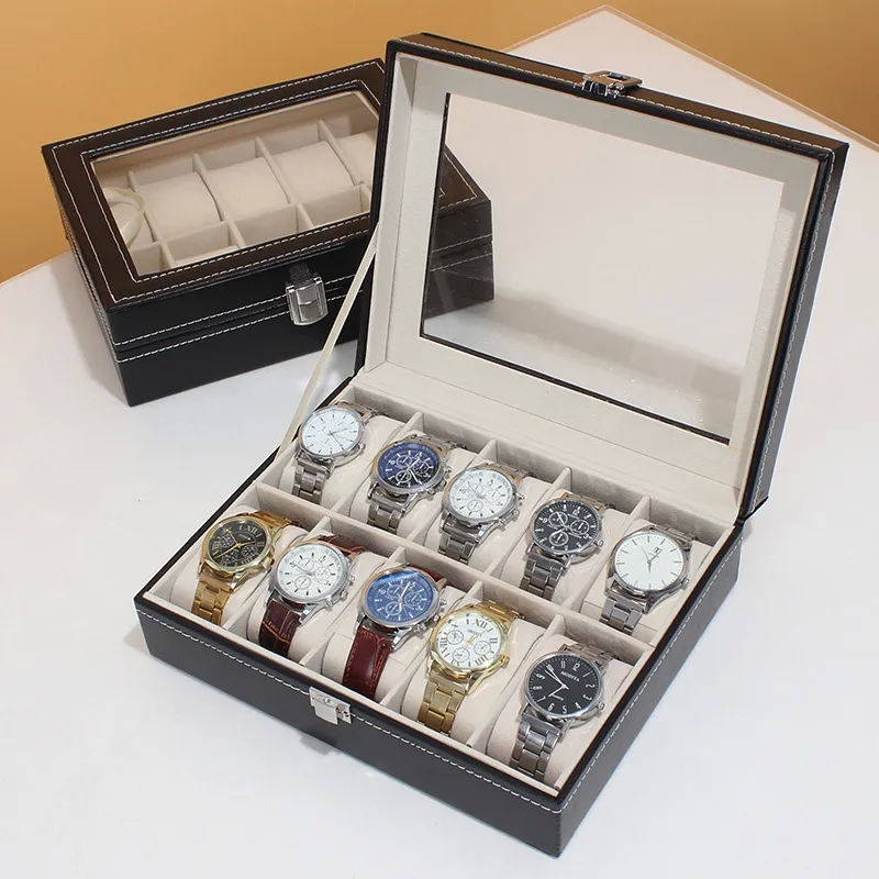 jewelry making jobs near me "Artisan-Made 3mm round beads for jewelry making Bold Black PU Leather Watch Box – High-Quality Earthy Storage for 10 Watches" jewelry making for 8 year olds