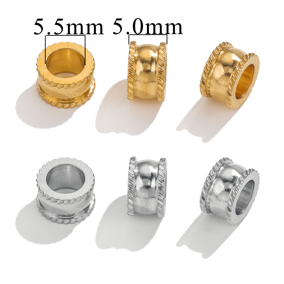 jewelry making mat Wholesale 20 jewelry making hobby PCS 5.5*5mm 304 Stainless Steel Gold Plated Jewelry Findings for Formal & Bohemian Designs alphabet beads for jewelry making