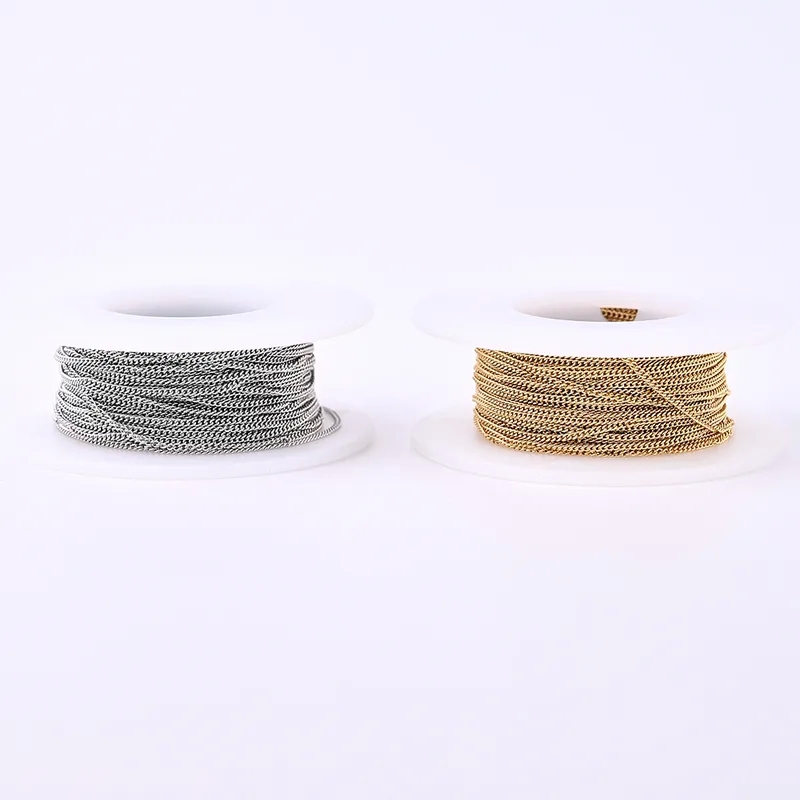 jewelry making questions and answers Exclusive Recycled 304 jewelry making event Stainless Steel Chain - 18K Gold Plated, Tribal & Ethnic Solid Color Polished Designs jewelry making game