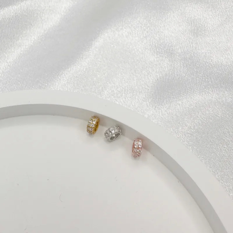 jewelry making videos for kids Heritage-Inspired Masculine 925 Sterling Silver Zircon Round jewelry making wholesale Jewelry - Budget-Friendly Wholesale Accessory bulk charms for jewelry making