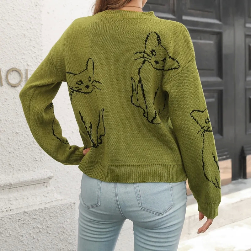 legit online women's clothing "Glamorous Non-Toxic Women’s Long Sleeve Cat 8xl women's clothing Sweaters & Cardigans – Tailor-Made Classic Design Discounted Wholesale" women's clothing vancouver bc