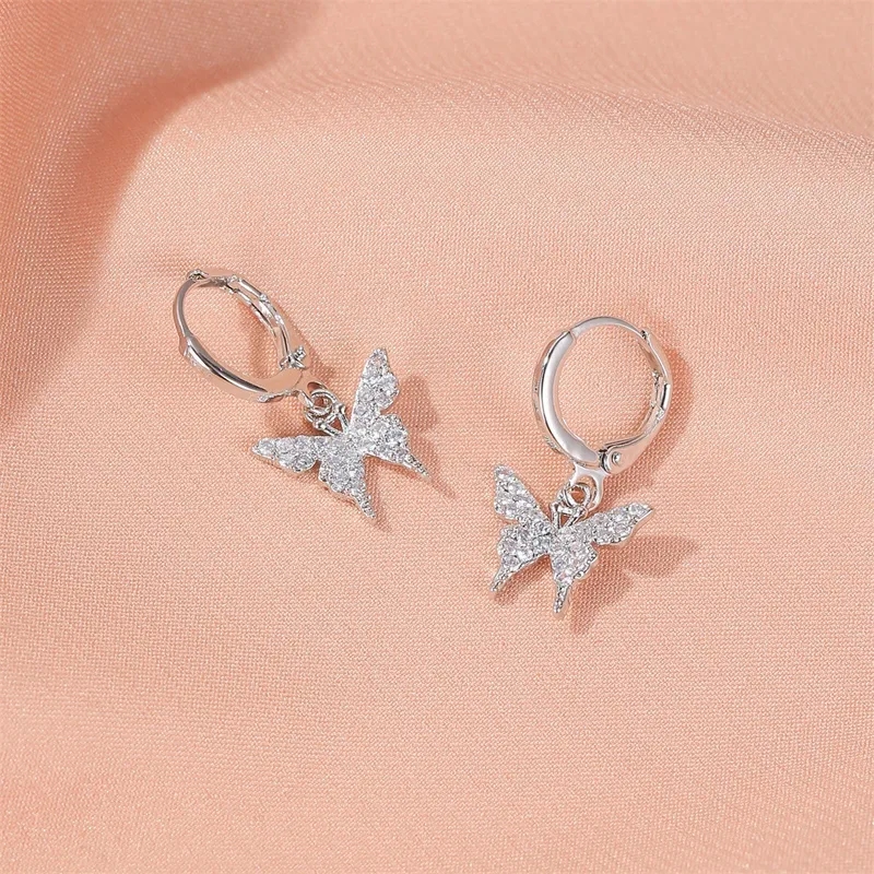 louis vuitton men's fashion jewelry "Limited Edition Bohemian Butterfly Hoop Earrings – Classic Copper Plating with Gemstones fashion jewelry london Fashion Must-Have" fashion jewelry vendors