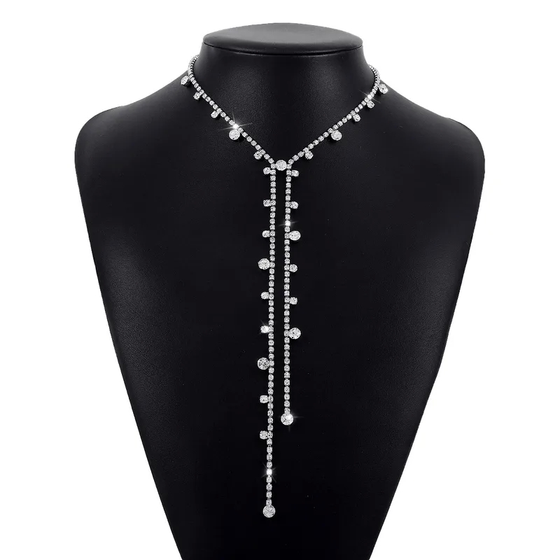 lovell fashion jewelry "Wholesale Minimalist costume jewelry 987 Dainty Geometric Rhinestone Pendant Necklace for Women - Quick Alloy Plating Fashion" kushal's fashion jewellery jayanagar