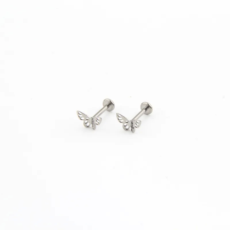 macy's fine jewelry sale "Minimalist Titanium Lip Ring – Classic Butterfly fine jewelry diamond earrings Design Weatherproof & Affordable Luxury Wholesale 1-Piece" fine jewelry gold hoops