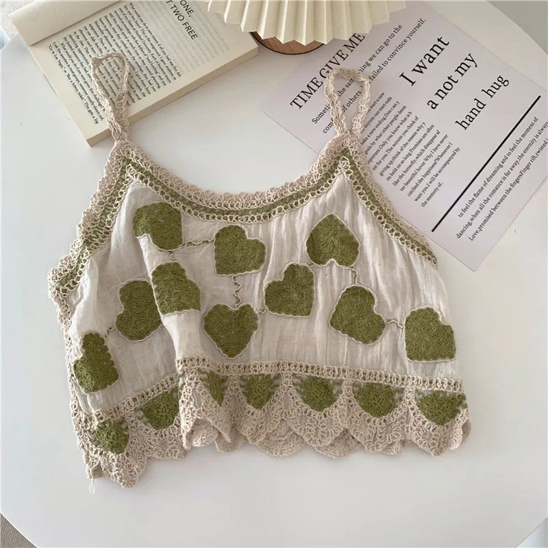 mango women's clothing "Minimalist Geometric Embroidery Vest – Unique High-Quality older women clothing Wholesale Design" organic cotton women's clothing