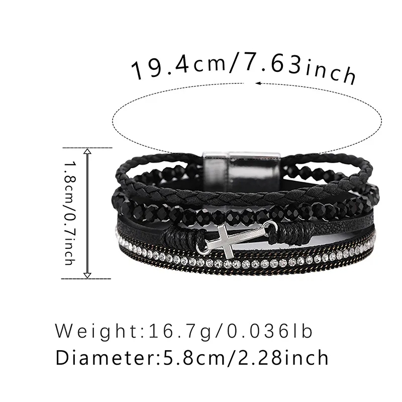 mens jewellery john lewis "Eco-Chic Vintage Cross Leather Bracelets – Boho Glam esquire men's jewelry Statement Piece for Women" filipino men's jewelry