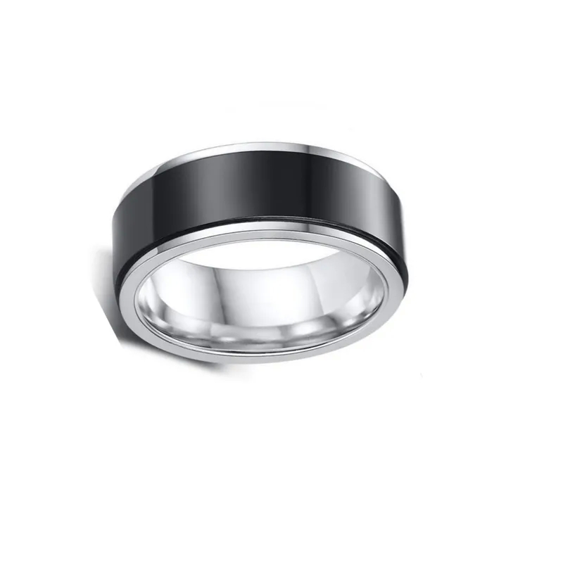 men's jewelry 80s "Unique Genuine Stainless Steel Geometric Band Rings for Men – Sophisticated Unisex men's jewelry cheap Jewelry" engravable men's jewelry