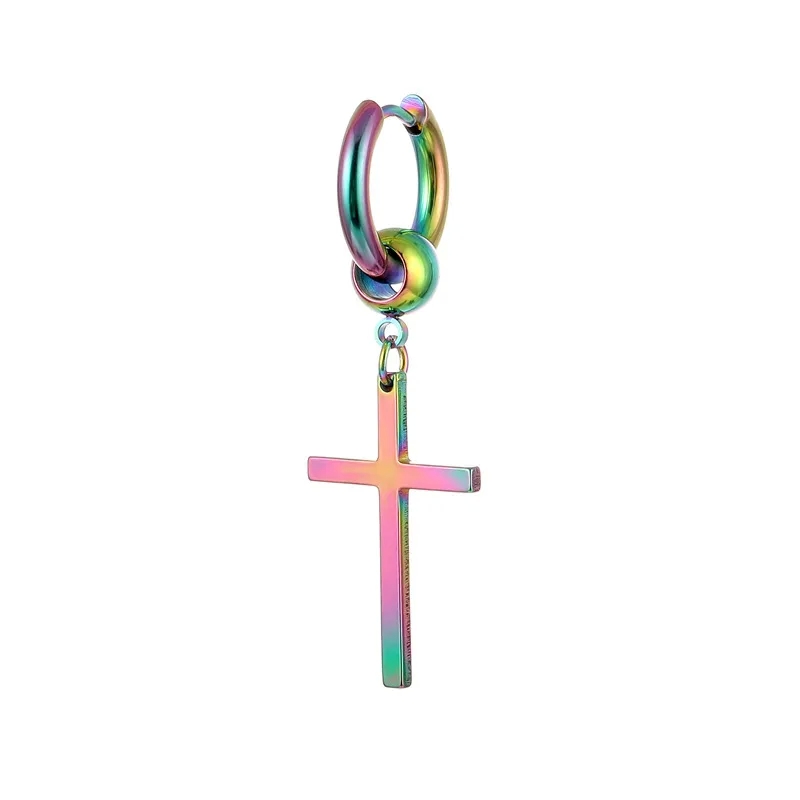 men's jewelry chains "Wholesale Romantic Dainty Titanium men's jewelry kohl's Steel Cross Drop Earrings – Refined Craftsmanship Simple Elegance" list of men's jewelry