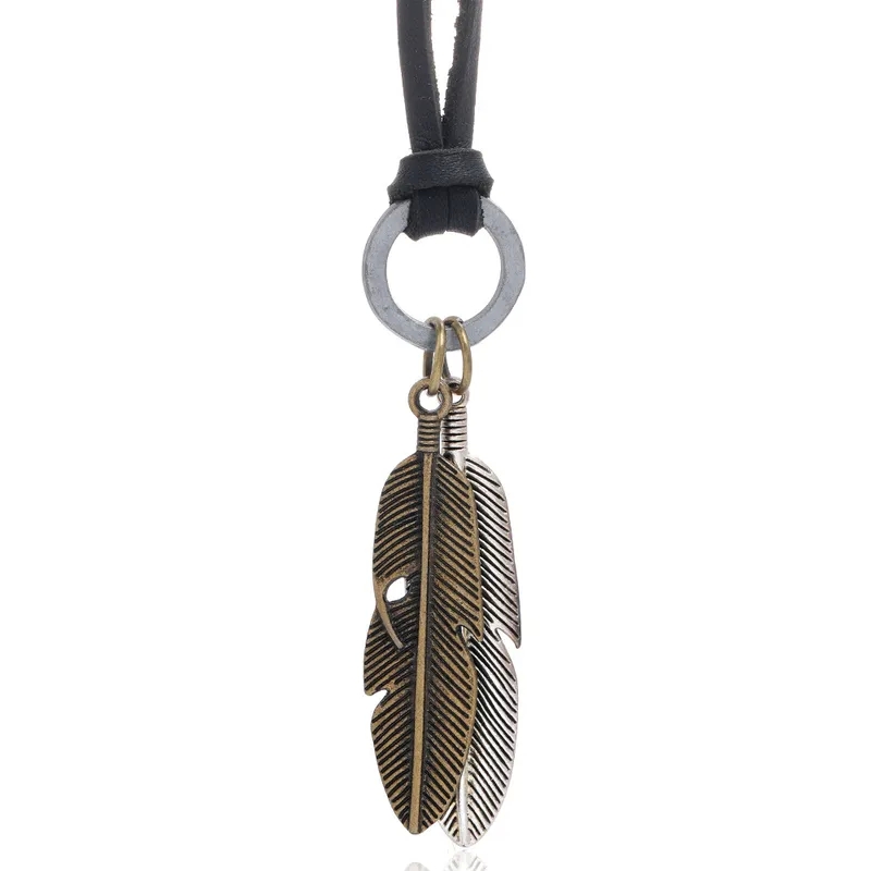 men's jewelry egypt "Exclusive Limited Edition men's jewelry rings Retro Hip-Hop Feather Alloy Necklace – Elegant & Discounted Wholesale Jewelry" men's jewelry diamond