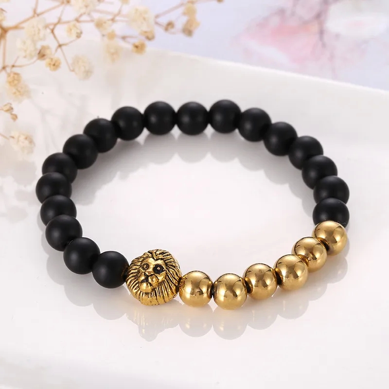 men's jewelry expensive "Bulk Minimalist Vintage Lion mens jewellery 18th birthday Stone Bracelets – Affordable Streetwear Jewelry for Fashion Enthusiasts" men's jewelry options