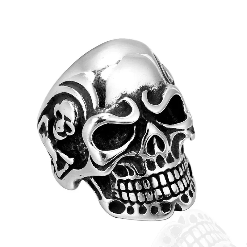 men's jewelry kuwait Eco-Friendly Fast Custom Titanium Steel seekers men's jewelry reviews Skull Ring for Men – Multifunctional Casual Halloween Commute Jewelry men jewelry qatar