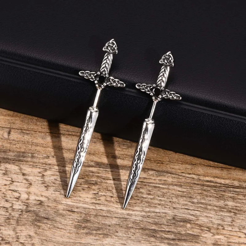 men's jewelry los angeles "Hand-Engraved Minimalist Stainless Steel Ear Studs – Unique men's jewelry case Hip-Hop Inspired One-of-a-Kind Design" 5 jewelry