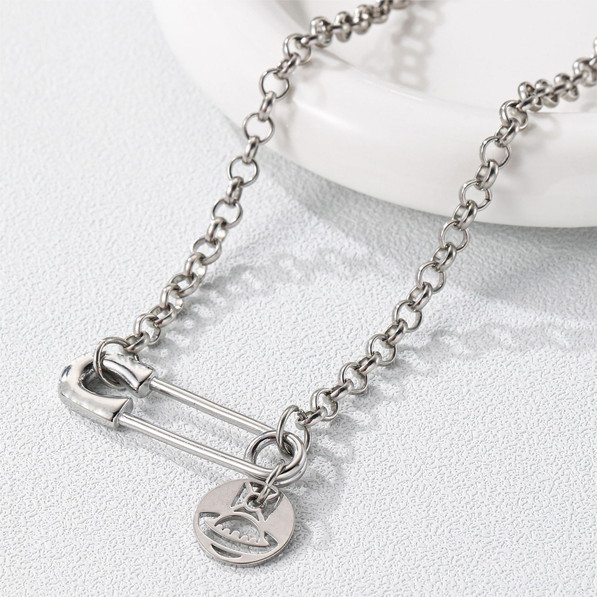 men's jewelry made in usa Handmade Minimalist best affordable men's jewelry Boho Chic Titanium Steel Pendant Necklace – Modern Bespoke Punk-Inspired Women's Jewelry top 5 men's jewelry brands