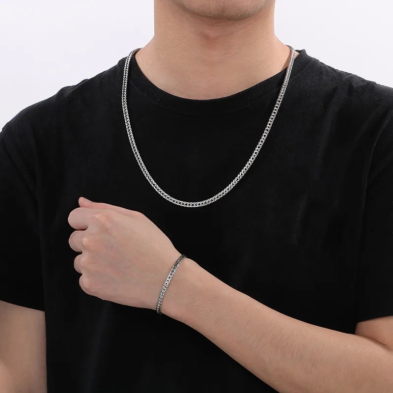 alexander mcqueen men's jewelry "Unique Custom Minimalist 304 Stainless Steel 18K christian men's jewelry Gold Plated Earthy High-Fashion Jewelry Set" what men's jewelry is in fashion