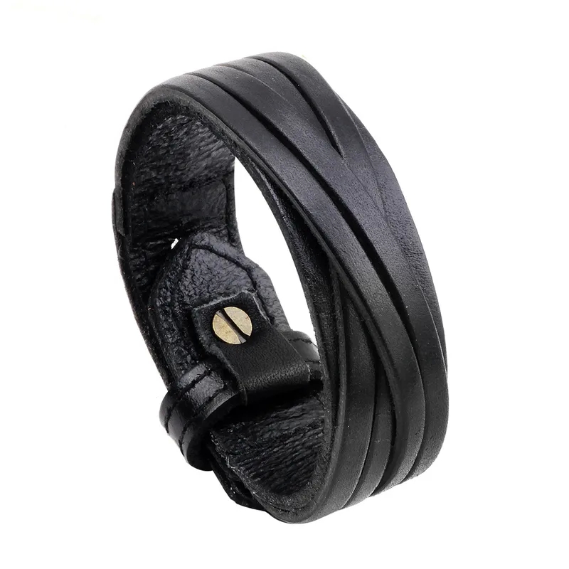 men's jewelry portland "Limited Edition Bohemian how to make men's jewelry Retro PU Leather Bangles – Stylish & Romantic Solid Color Wholesale Bracelets" platinum men's jewelry