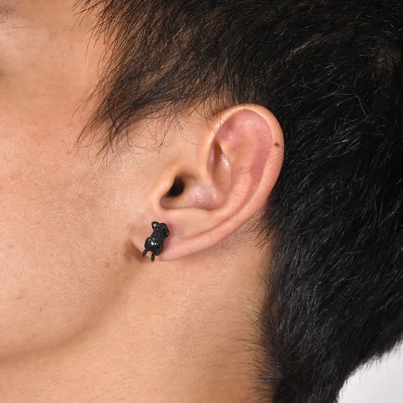 men's jewelry watches Exclusive Bohemian ralph lauren men's jewelry Animal Enamel Zircon Ear Studs – Vintage 304 Stainless Steel Bold Statement Jewelry men's jewelry sterling silver
