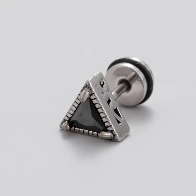 men's jewelry yes or no Vintage Grunge Adjustable Dainty Geometric 316 Stainless Steel uno de 50 men's jewelry Zircon Ear Studs - Wholesale 1 Piece men's jewelry storage