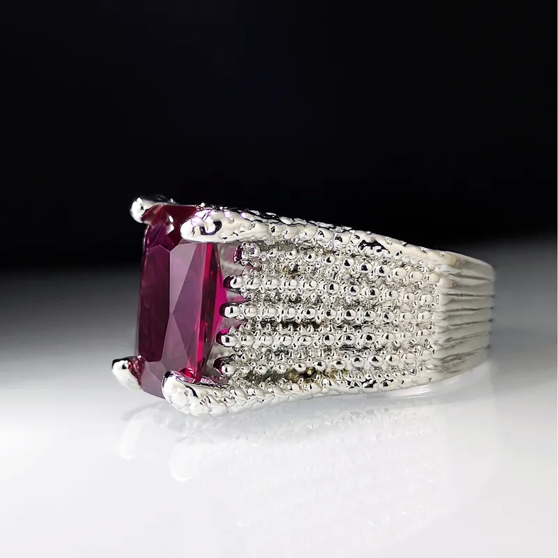 mm fashion jewelry "Custom-Fit Glossy Hypoallergenic Silver Alloy Rings with Rhinestone & Ruby Inlay fashion jewelry india – Wholesale Luxury" dillards fashion jewelry