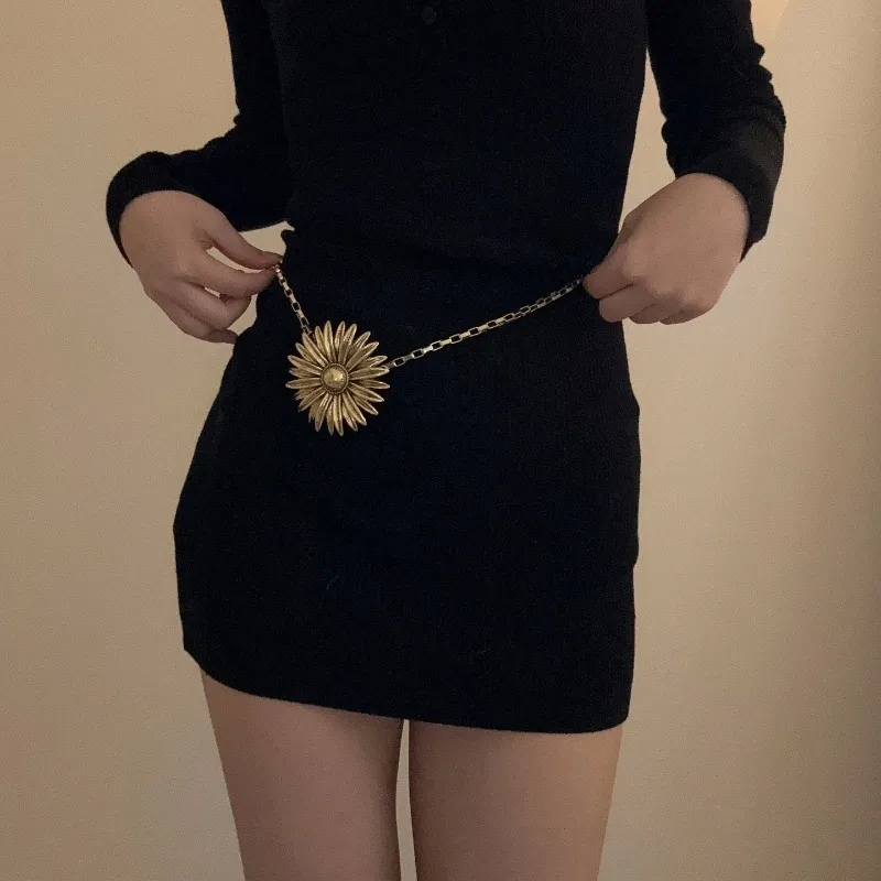 new fashion jewelry "Affordable Custom types of fashion jewelry Dainty Gold-Plated Chrysanthemum Waist Chain – Polished Vintage Everyday Jewelry" ebay fashion jewelry