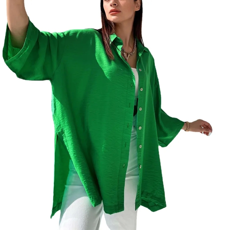 nike size chart women's clothing "Handmade Unique Women's Long Sleeve Pleated Blouse – Quick-Dry Tarnish-Resistant 90s style women's clothing Streetwear in Solid Colors" women's clothing queenscliff