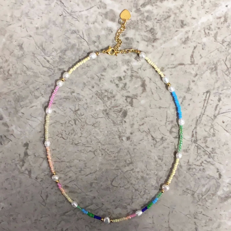 no.3 fine jewelry "Wholesale Playful Multicolor Pearl Titanium Steel Necklace – Fast young's fine jewelry photos Classic Affordable Gift" 0 interest jewelry