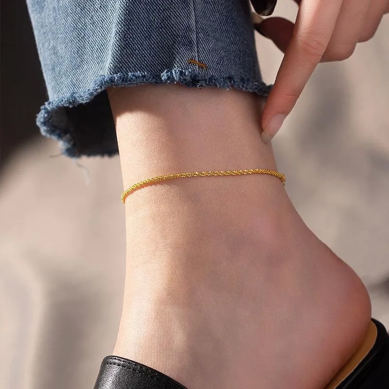qingdao style fashion jewelry "Trendy Adjustable iris fashion jewelry Geometric Stainless Steel Anklet – Custom-Fit Seasonal Jewelry Collection" diamond fashion jewelry