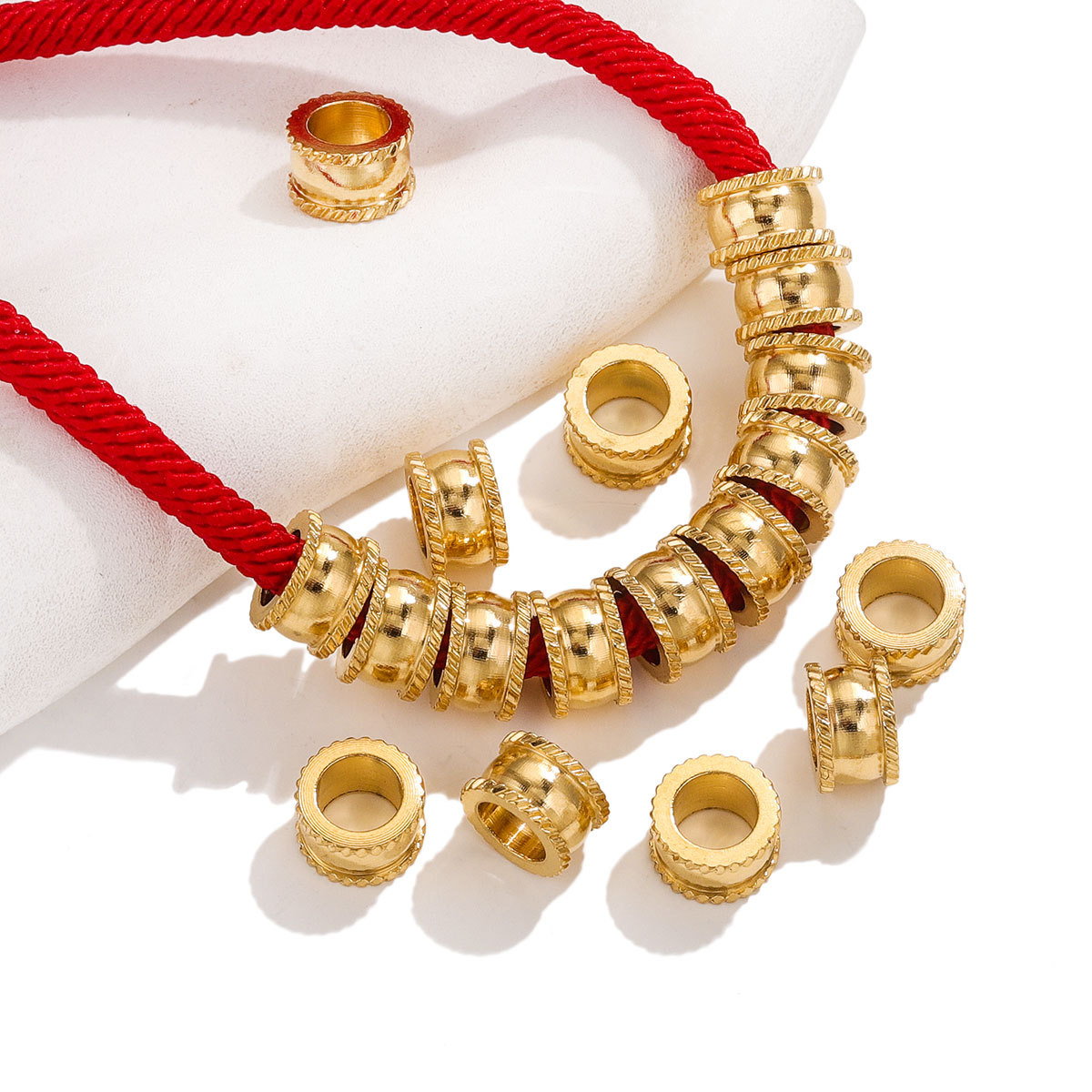 quartz beads for jewelry making Wholesale 20 PCS 5.5*5mm jewelry making machines 304 Stainless Steel Gold Plated Jewelry Findings for Formal & Bohemian Designs jewellery-making for 7 year olds