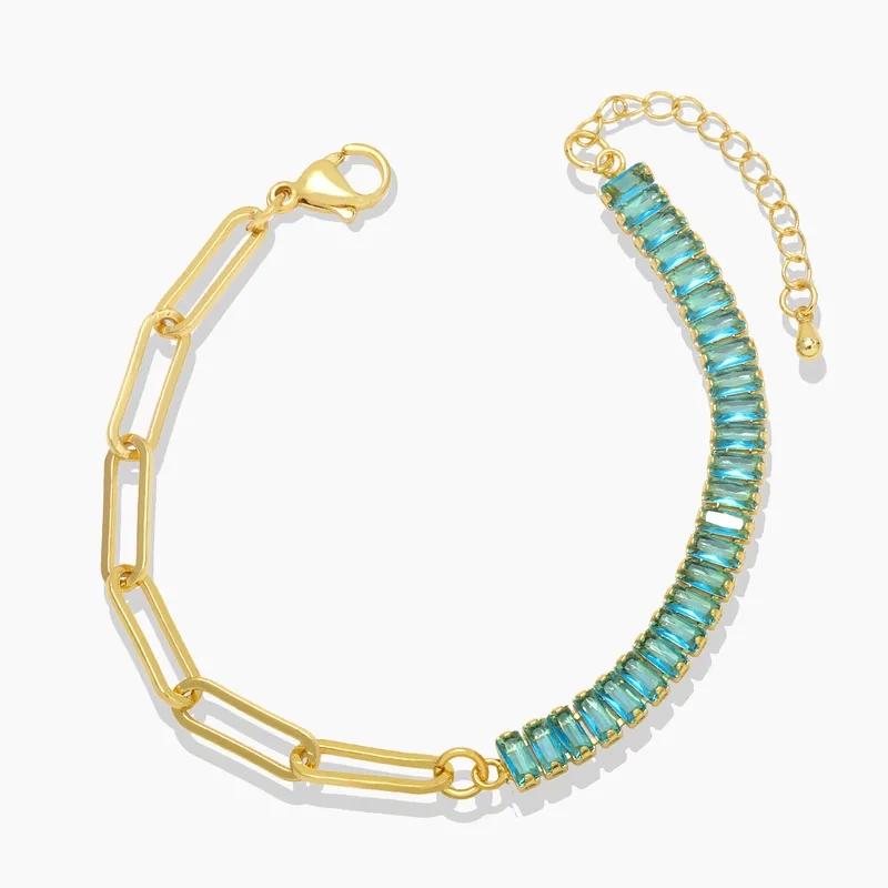 radiant fine jewelry "Waterproof 18k Gold-Plated Zircon Bracelet – salt fine jewelry Masculine Elegance Gift-Ready Stitched Design" kingston fine jewelry