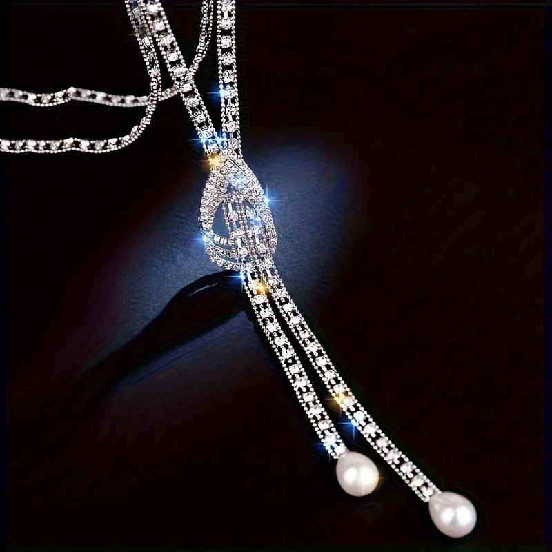 ralph lauren fashion jewelry "Wholesale Elegant IG-Style Rhinestone Pearl Necklace – fashion jewelry cleaner Fashionable Classic Design for Refined Women" fashion jewelry earrings wholesale