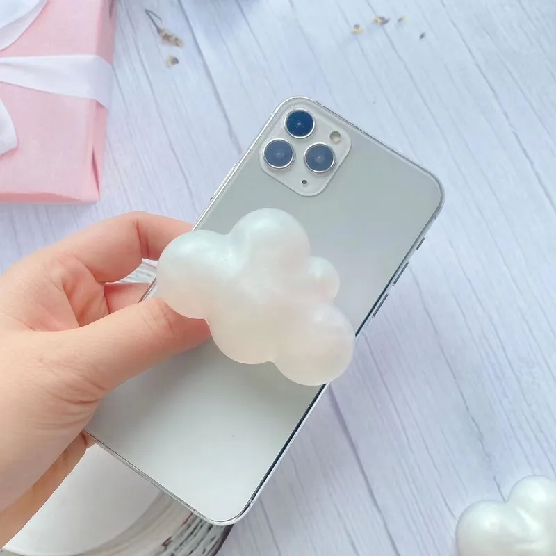 renaissance fashion accessories Elegant Korean Cloud Airbag Phone Stand - Timeless Solid global link fashion accessories co Color Cushion Frame Delicate & Bold Desktop Support jewelry 70s fashion accessories