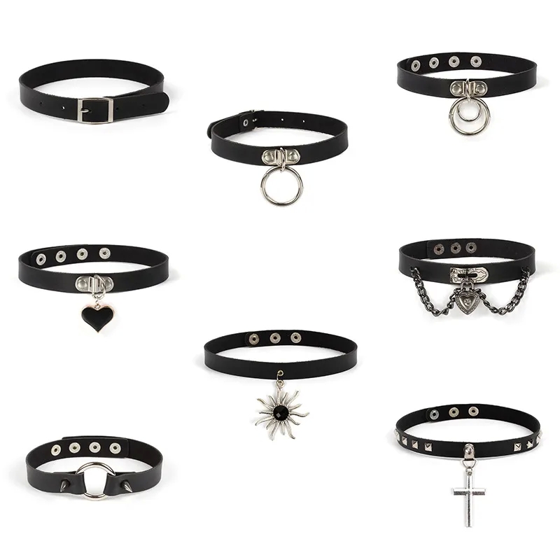 roman fashion jewelry "Discounted Durable Minimalist PU 424 jewelry Leather Heart Choker for Women – Perfect Party Wear" van cleef fashion jewelry