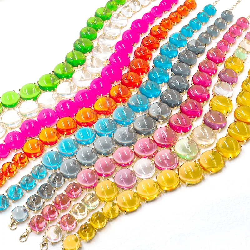 rose gold fashion jewelry "Heritage-Inspired Sparkling Round Alloy Beaded Resin Necklace – Budget-Friendly Daily costume jewelry 1950s 1960s Wear for Women" japan fashion jewelry