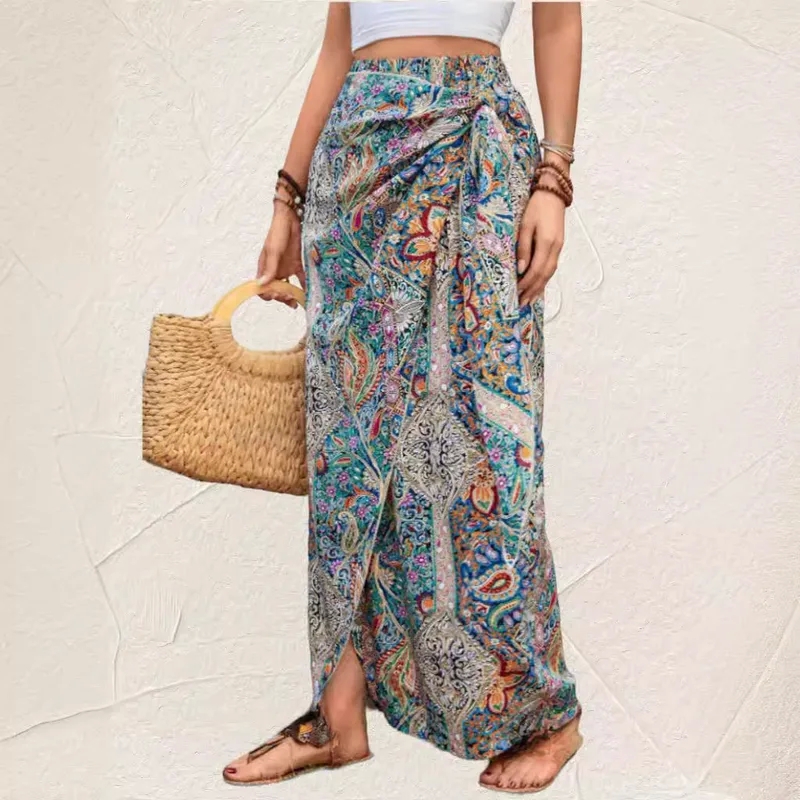 rukhsana women's clothing "Bespoke Matte Cashew Nuts Skirt – Vintage Summer Style Affordable women's clothing online sale Luxe Discounted Wholesale Knee-Length" is xl the same as 1x in women's clothing