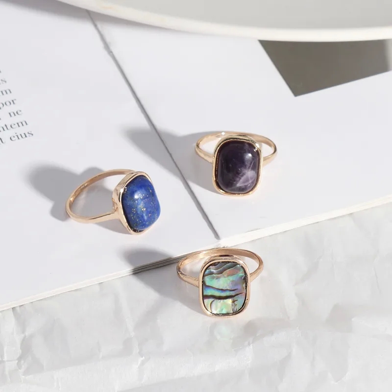 shorty's fine jewelry and piercing "Eco-Friendly Adjustable Rectangle Shell & Stone Women's Ring – Stylish Budget-Friendly Daily Wear fine jewelry locket Jewelry" omega fine jewelry