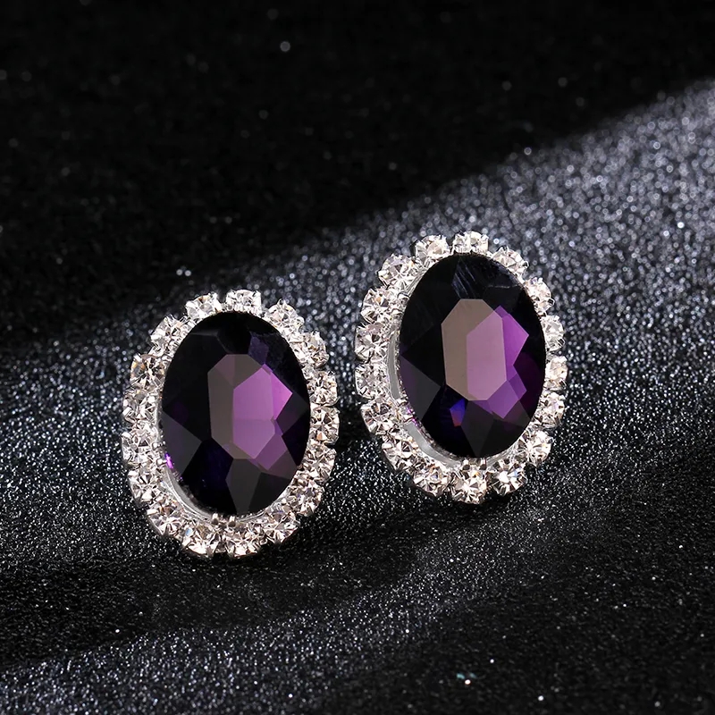 sonal fashion jewelry "Vibrant Grunge Chic: Premium Blue Crystal Alloy Diamond Stud Earrings for fashion jewelry houston Women" fashion jewelry vca
