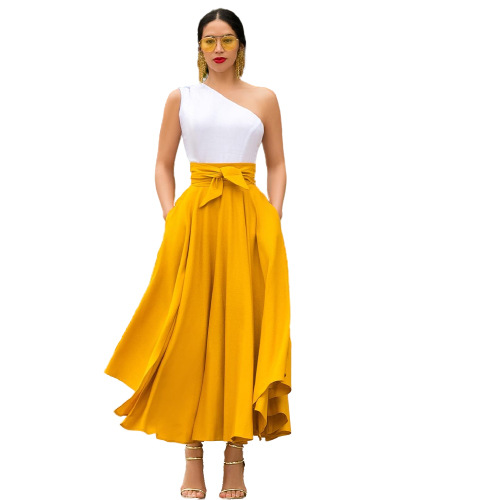 target women's clothing Wholesale Sparkling High-End Shiny Vintage Polyester Maxi Long Dress Skirts for women's xirena clothing Summer Casual Elegance popular women's clothing stores