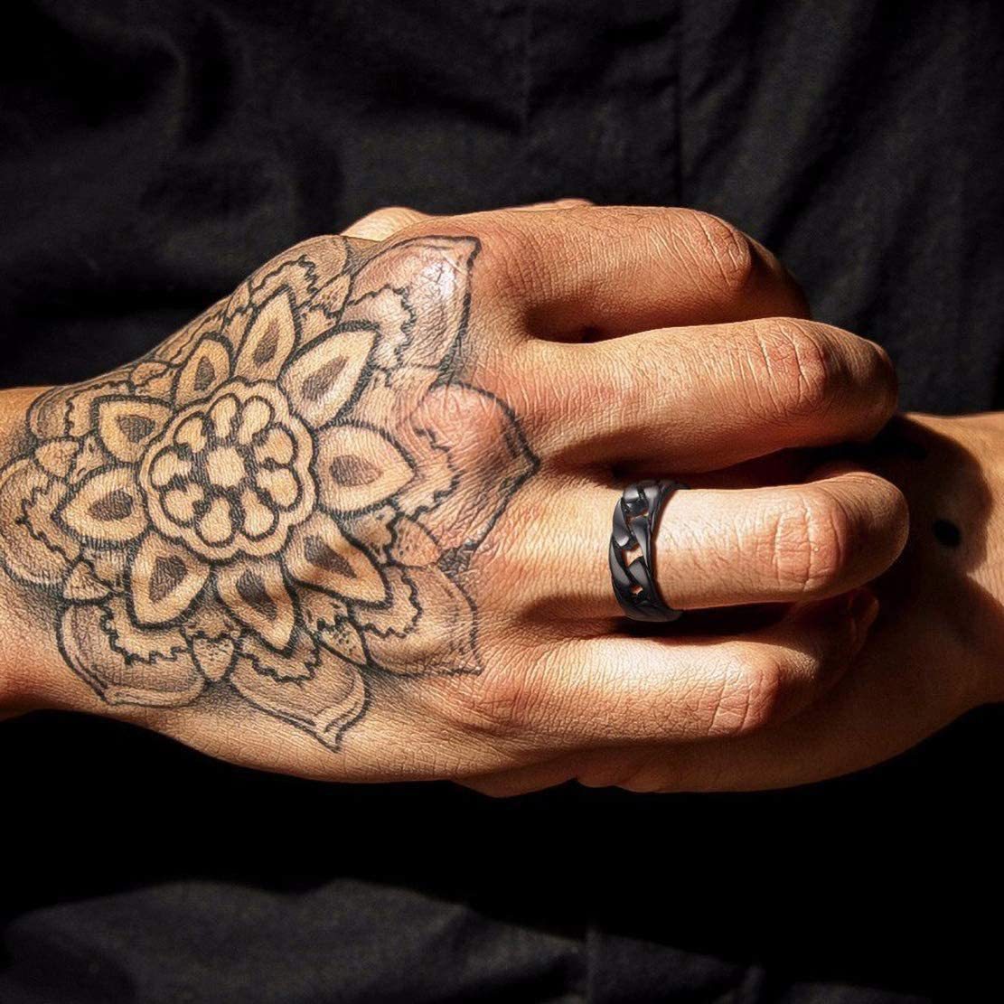 trending men's jewelry 2023 Wholesale Tribal Geometric men's jewelry brands 304 Stainless Steel Black Plated Men's Rings – Premium Affordable Luxury with Refined Elegance jared men's jewelry