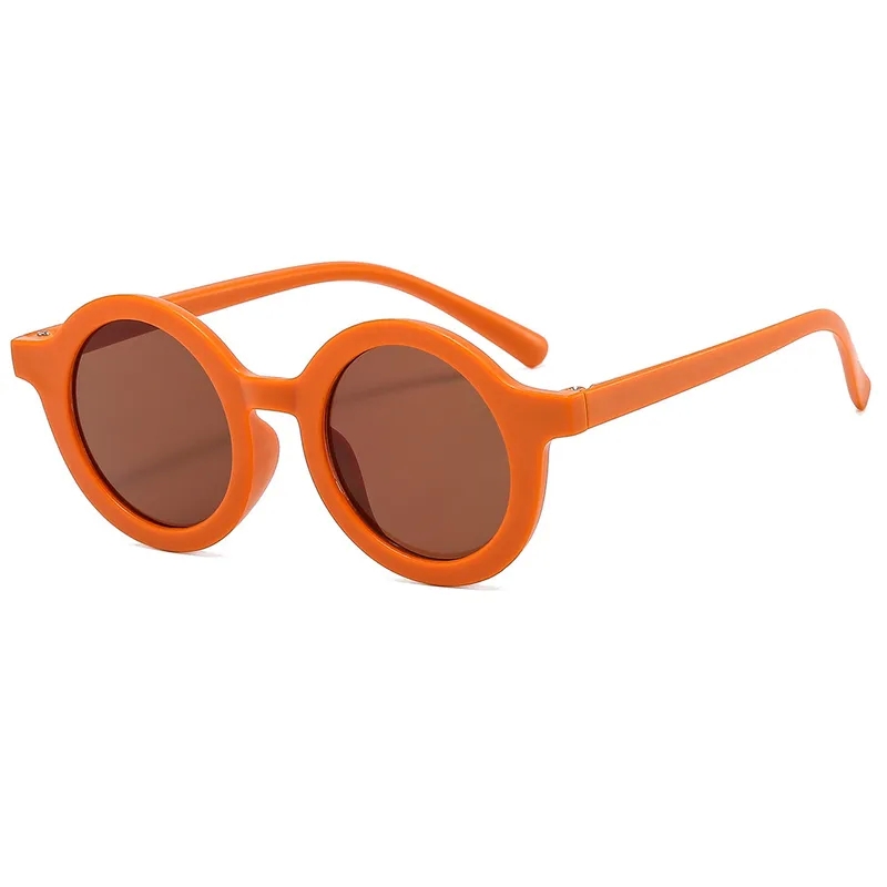 trendy Eco-Chic Recycled Round Frame tarnish-resistant Kids Sunglasses – Authentic Durable & Bohemian Style personalized gift