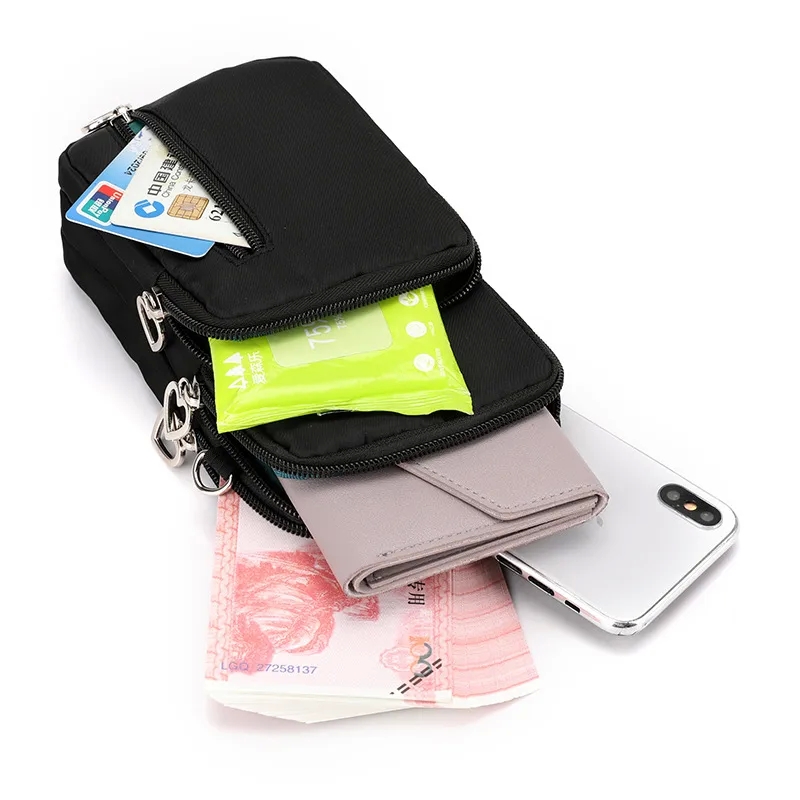 uni bags "Elegant Glamorous Ethnic Unisex Nylon colette bags Streetwear Phone Wallets – All Seasons Wholesale" 3.5 bags
