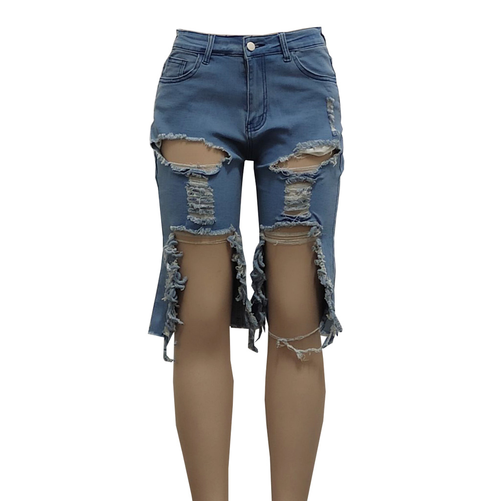 unique women's clothing Wholesale Women's Quick-Dry Sophisticated women's clothing 1930s Knee-Length Straight Jeans with Polished Finish for Daily Formal Wear vince women's clothing