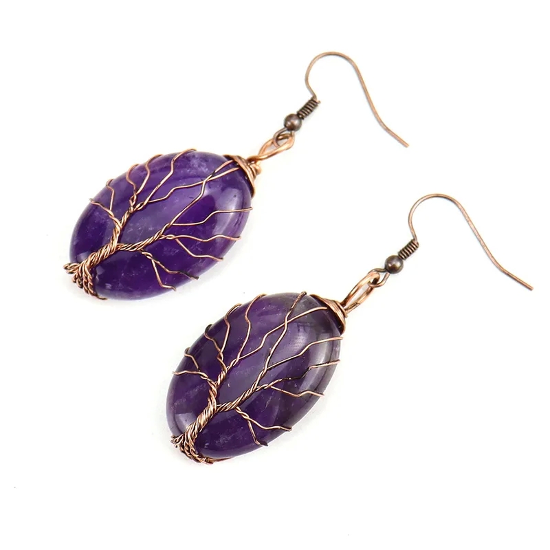 used fine jewelry for sale "Handcrafted Eco-Friendly Oval Tree Drop Earrings – Delicate Ethnic Alloy & Natural Stone hera fine jewelry Bespoke Design" ysl fine jewelry
