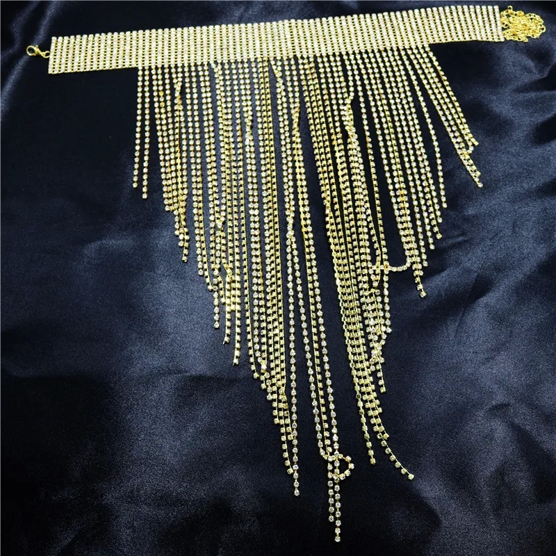 verragio fashion jewelry "Ethically Sourced Glistening Rhinestone Tassel Necklace – 90s hip hop fashion jewelry Edgy Craftsmanship at Affordable Prices" mimmic fashion jewelry