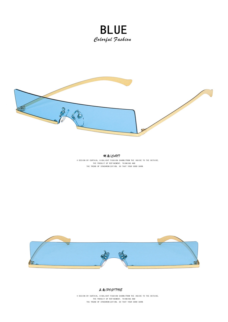 vintage charm Wholesale Minimalist Metal Frame Sunglasses - Non-Toxic, Unisex, Small feminine Square Punk Style for Party Wear exclusive