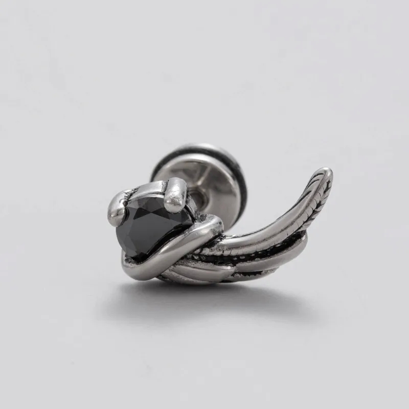 what is the male equivalent of jewelry Vintage Grunge Adjustable Dainty Geometric 316 Stainless Steel Zircon mens 80s jewelry Ear Studs - Wholesale 1 Piece expensive men's jewelry brands