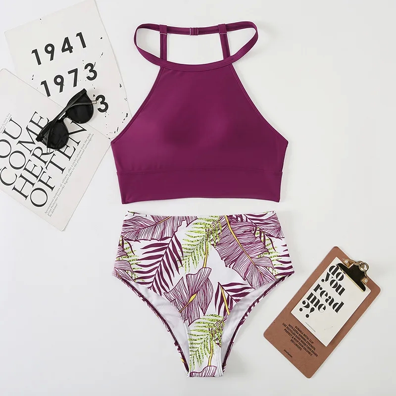 women fashion 60s Vintage woman clothes 5x Charm Adjustable Skin-Friendly Upcycled Floral 2-Piece Tankini Swimwear Set for Women women's clothing venus