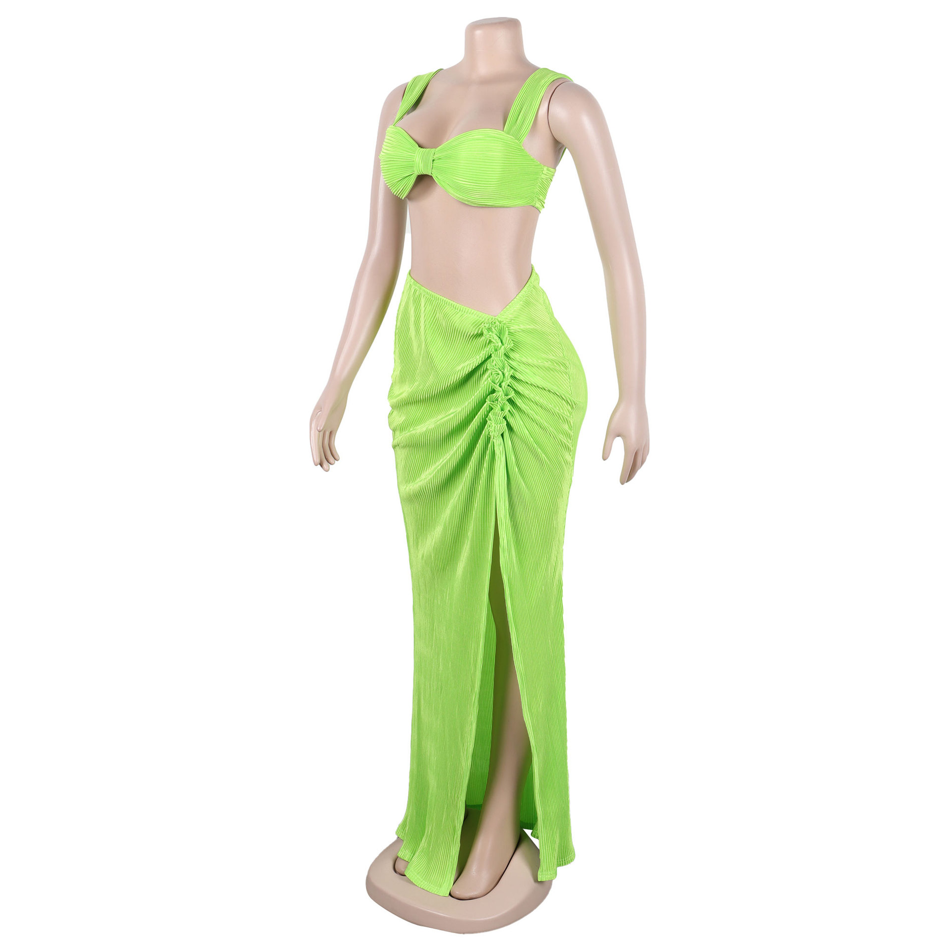 women fashion 80s Wholesale Branded Antique-Inspired Tailor-Made 90s women's clothing trends Women's 50D All-Light Fabric Skirt Sets – Personalized Gift best women's clothing
