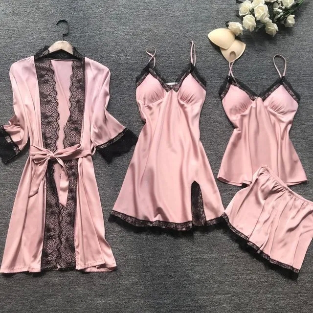 women's clothing 08816 "Edgy Upcycled Solid egyptian women clothing Lace Pajamas – Tarnish-Resistant Budget-Friendly & Timeless Style" 40 year old women's clothing
