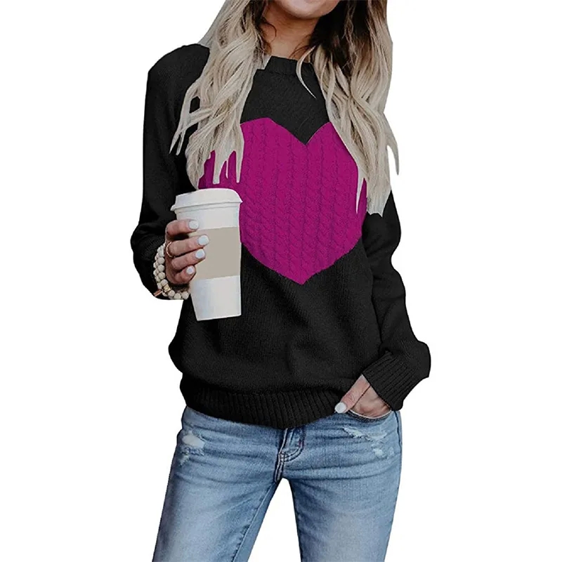 women's clothing 2 piece sets "Luxury Patchwork Heart Cardigans: 90s women's clothing brands Affordable Sustainable Elegant Women's Long Sleeve Sweaters" western women clothing