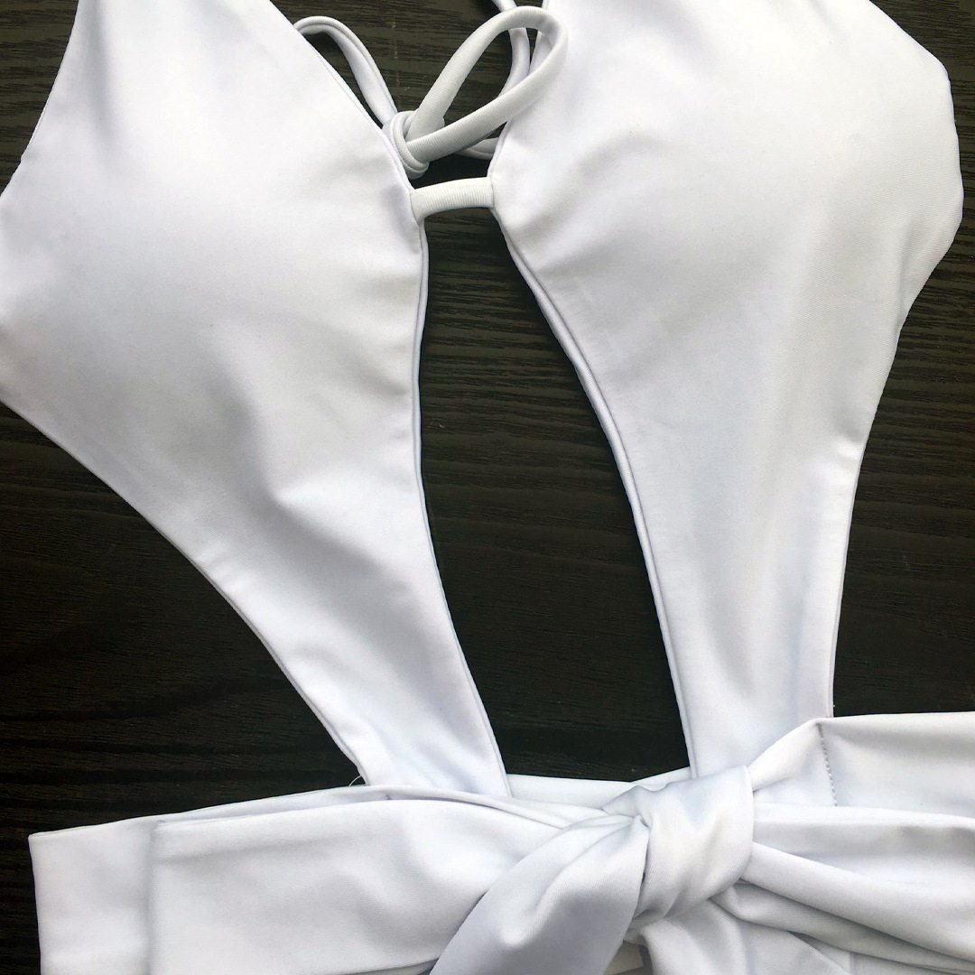 women's clothing consignment near me Eco-Friendly Glossy Halter One-Piece Swimsuit – roman women clothing Ethically Sourced, Solid Color, Wholesale Sexy Swimwear women's clothing kihei